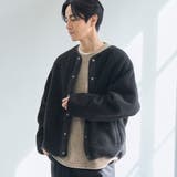 BLACK | リバーシブルボアブルゾン | coen【men】