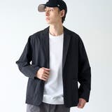 BLACK | ストレッチテックナイロンテーラードジャケット【ストレッチ、はっ水、耐摩耗性、UV… | coen【men】