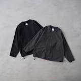 ストレッチテックナイロンノーカラージャケット【ストレッチ、はっ水、耐摩耗性、UV… | coen【men】 | 詳細画像2 