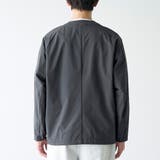 ストレッチテックナイロンノーカラージャケット【ストレッチ、はっ水、耐摩耗性、UV… | coen【men】 | 詳細画像5 