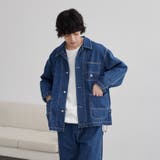 SMITH’S（スミス）別注デニムカバーオールジャケット（コバルト／ネイビー） | coen【men】 | 詳細画像4 