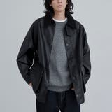 BLACK | 【カリフォルニアスポーツウェア】別注レザーライクハンティングジャケット | coen【men】