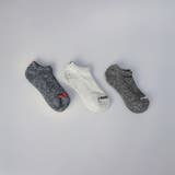 その他1 | 【3足セット】HealthKnit(ヘルスニット)杢ロゴ入りスニーカーソックス | coen【men】
