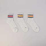 HealthKnit（ヘルスニット）スラブ3ラインソックス【3足セット】 | coen【men】 | 詳細画像1 