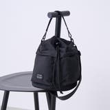BLACK | 巾着ショルダーバッグ | coen【men】
