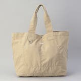 BEIGE | 【ワンポイントロゴ】コットンナイロンツイルトートバッグ | coen【men】