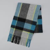 ワンポイント刺繍ウールチェックマフラー | coen【men】 | 詳細画像8 