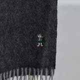 ベア刺繍ウールチェックマフラー | coen【men】 | 詳細画像3