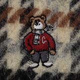 ベア刺繍ウールチェックマフラー | coen【men】 | 詳細画像13