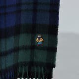 ベア刺繍ウールチェックマフラー | coen【men】 | 詳細画像6