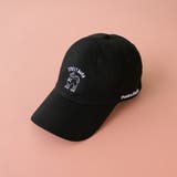 BLACK | Pontre Studio(ポンレストゥディオ)デザイン刺繍キャップ | coen【men】