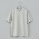 LT.GRAY | 【RONEL】PLATING VネックTシャツ | coen【men】