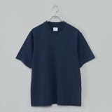 NAVY | 【RONEL】PLATING VネックTシャツ | coen【men】