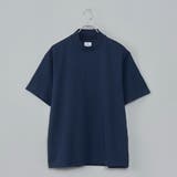 NAVY | 【RONEL】PLATINGジャケットネックTシャツ | coen【men】