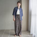コットンレーヨンデニム半袖シャツ | coen【women】 | 詳細画像17 