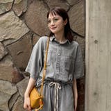 コットンレーヨンデニム半袖シャツ | coen【women】 | 詳細画像20 