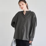 【再入荷 / 新色追加】ピンタックバンドカラーブラウス | coen【women】 | 詳細画像10