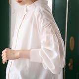 【再入荷 / 新色追加】ピンタックバンドカラーブラウス | coen【women】 | 詳細画像5