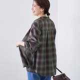 オンブレチェック シアーレギュラーシャツ | coen【women】 | 詳細画像10