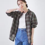 オンブレチェック シアーレギュラーシャツ | coen【women】 | 詳細画像12