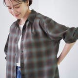 オンブレチェック シアーレギュラーシャツ | coen【women】 | 詳細画像14