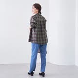 オンブレチェック シアーレギュラーシャツ | coen【women】 | 詳細画像17