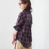 オンブレチェック シアーレギュラーシャツ | coen【women】 | 詳細画像19
