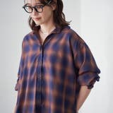 オンブレチェック シアーレギュラーシャツ | coen【women】 | 詳細画像21
