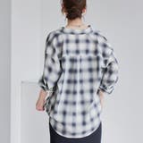 オンブレチェック シアーレギュラーシャツ | coen【women】 | 詳細画像4