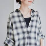 オンブレチェック シアーレギュラーシャツ | coen【women】 | 詳細画像5