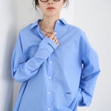 LT.BLUE | イージーケア2wayシャツ＿レギュラーカラー | coen【women】
