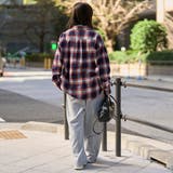 オンブレチェックライトネルレギュラーシャツ | coen【women】 | 詳細画像24