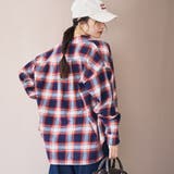 オンブレチェックライトネルレギュラーシャツ | coen【women】 | 詳細画像27
