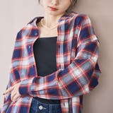 オンブレチェックライトネルレギュラーシャツ | coen【women】 | 詳細画像28