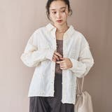 3D刺繍ロングスリーブシャツ | coen【women】 | 詳細画像3