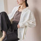 OFF WHITE | 3D刺繍ロングスリーブシャツ | coen【women】