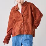 BRICK | 3D刺繍ロングスリーブシャツ | coen【women】