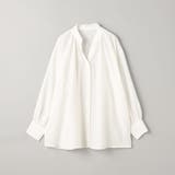 OFF WHITE | 【洗濯機洗い可・防しわ】シャーリングスキッパーブラウス | coen【women】