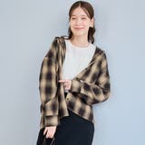 TRオンブレチェックフーディシャツ | coen【women】 | 詳細画像11 