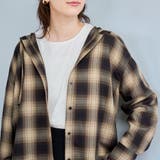 TRオンブレチェックフーディシャツ | coen【women】 | 詳細画像12 