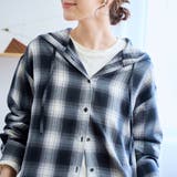 TRオンブレチェックフーディシャツ | coen【women】 | 詳細画像5 