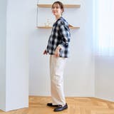 TRオンブレチェックフーディシャツ | coen【women】 | 詳細画像7 