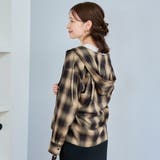 TRオンブレチェックフーディシャツ | coen【women】 | 詳細画像9 