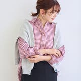 【スプリングカラー】ネルチェック レギュラーカラー長袖シャツ | coen【women】 | 詳細画像1