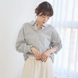 【スプリングカラー】ネルチェック レギュラーカラー長袖シャツ | coen【women】 | 詳細画像17