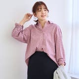 【スプリングカラー】ネルチェック レギュラーカラー長袖シャツ | coen【women】 | 詳細画像6