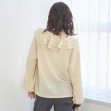 ラッフルカラー前開きブラウス | coen【women】 | 詳細画像19 