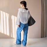 ラッフルカラー前開きブラウス | coen【women】 | 詳細画像4 