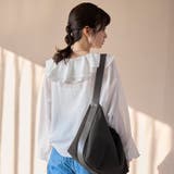 ラッフルカラー前開きブラウス | coen【women】 | 詳細画像6 