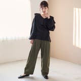 ラッフルカラー前開きブラウス | coen【women】 | 詳細画像8 